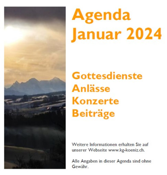 Agenda November 2024 des Kirchenkreises Mitte